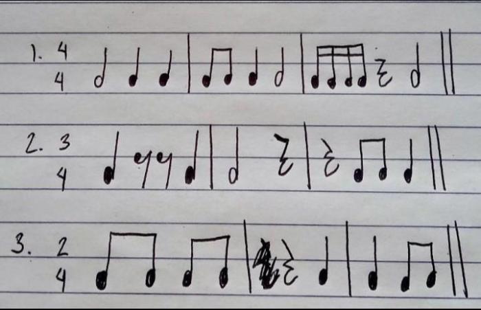 Time music signatures theory grade question