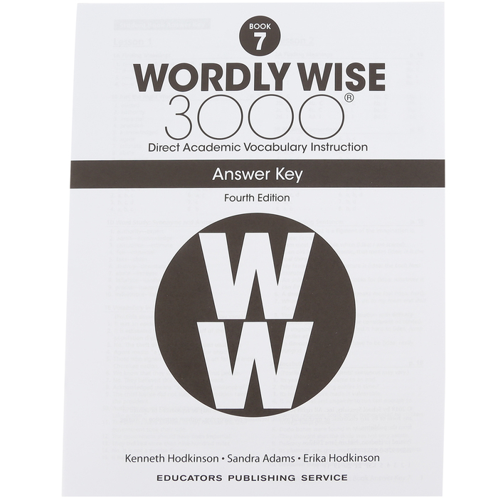 Wordly wise book 5 lesson 4