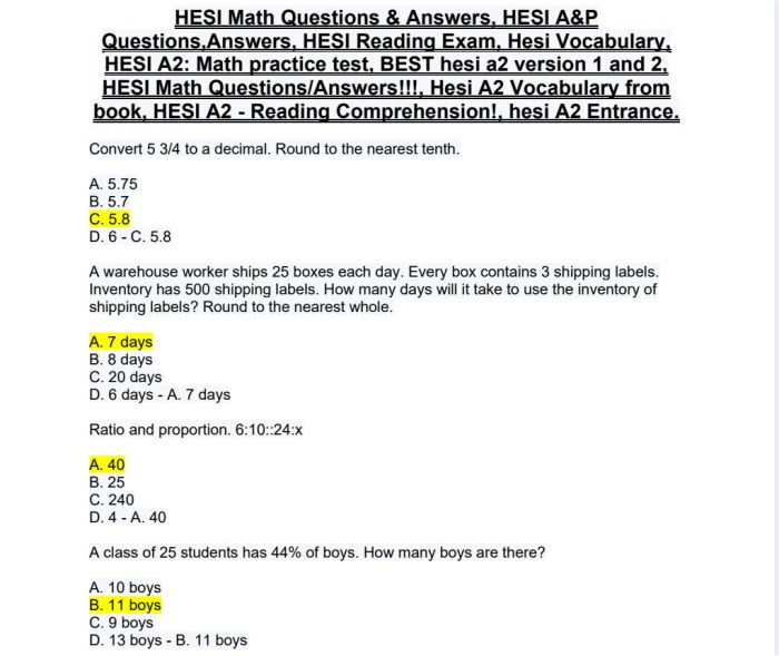 Hesi mobility exam practice questions