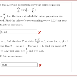 Suppose that a certain population obeys the logistic equation